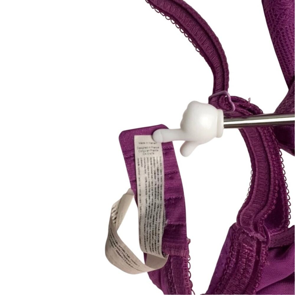 Chantelle Women’s 34D Purple Lace Balconette Underwire Bra - Picture 11 of 11
